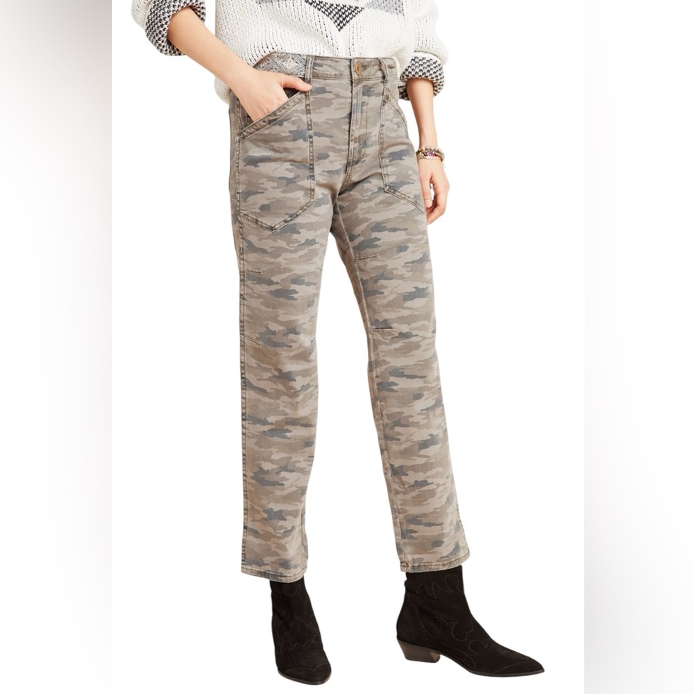 NWOT Anthropologie Mavis Camo Utility
Pants Size 26